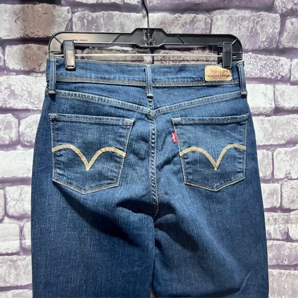 Levis 512 Straight Leg Perfectly Slimming Blue Jeans Size 10 - Picture 6 of 9